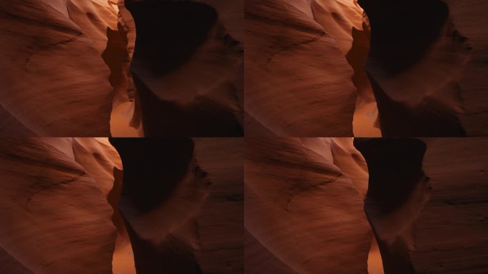 亚利桑那州的羚羊峡谷，沙漠中最美丽的地方。运动光滑的墙壁。
