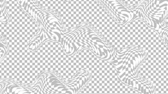 波浪灰色Photoshop背景3d形状。循环4k动画的抽象分形数字线背景