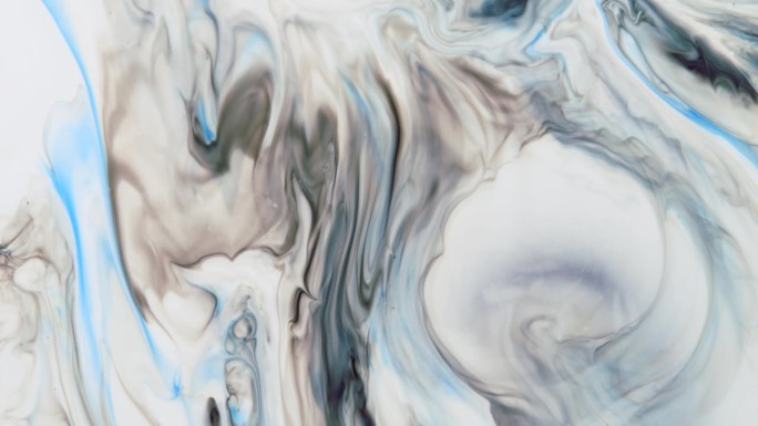抽象的移动背景灰蓝色调与蓝色静脉，大理石，体积。水墨空间色调柔和。抽象艺术。
