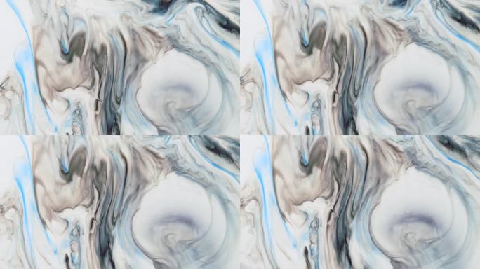 抽象的移动背景灰蓝色调与蓝色静脉，大理石，体积。水墨空间色调柔和。抽象艺术。