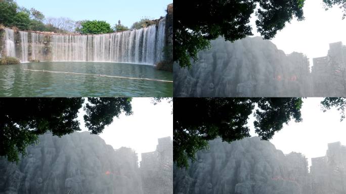 深圳世界之窗瀑布表演水上项目