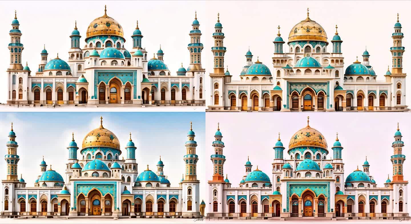宗教建筑伊斯兰建筑背景