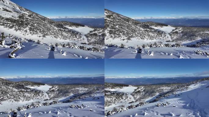 保加利亚皮林山的冬日美景