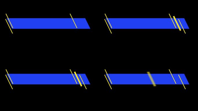 4K标题信息图横幅下方第三动画。