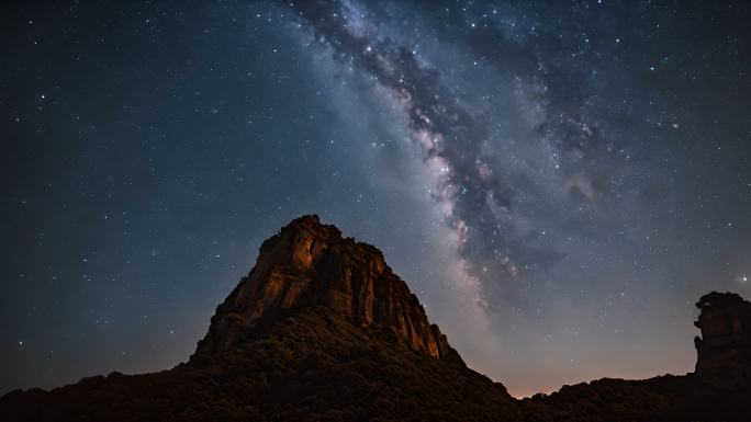 星空 星轨延时 贡嘎夜空 星空延时