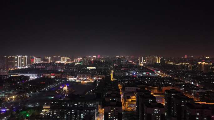 长春夜景 轻轨高清航拍