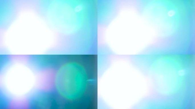绿色柔和的眩光，闪光灯的闪耀，闪光灯在相机镜头，美丽的散景圈，背景文字复制空间。
