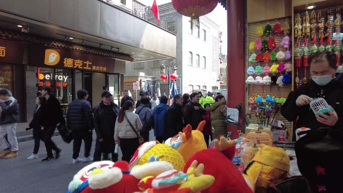 北京小吃街前门大栅栏步行街北京旅游逛街