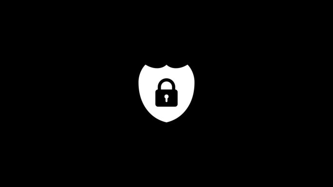安全锁与盾牌图标动画的背景