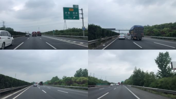 原创延时 开车视角 高速公路 飙车