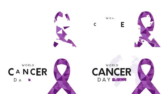 世界癌症日卡片，横幅，2月4日。4 k