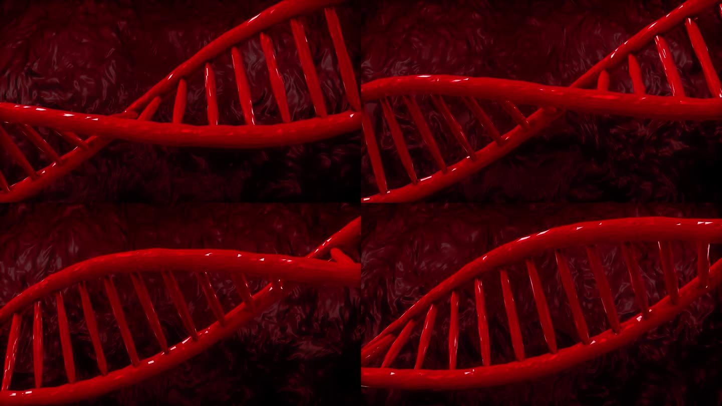 4K DNA红色背景
