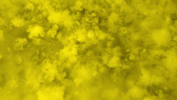 黄色化学反应冒泡表面