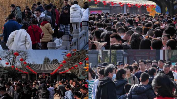 春节游客人流适用于专题与纪录片