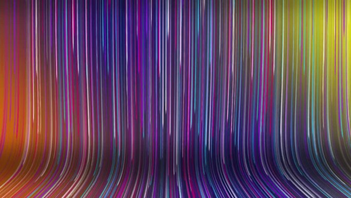 抽象的彩色背景与明亮的霓虹灯射线。粉红色，红色，蓝色的背景。光速。无缝循环动画在4K。
