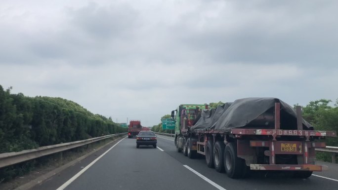 原创延时 开车视角 高速公路 飙车