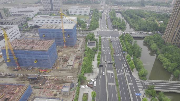 杭州下沙道路风景