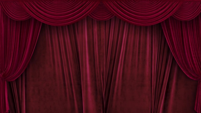 关闭红色天鹅绒戏剧窗帘与阿尔法通道
