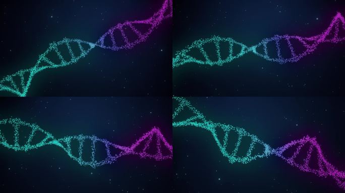 Dna链由许多粒子组成