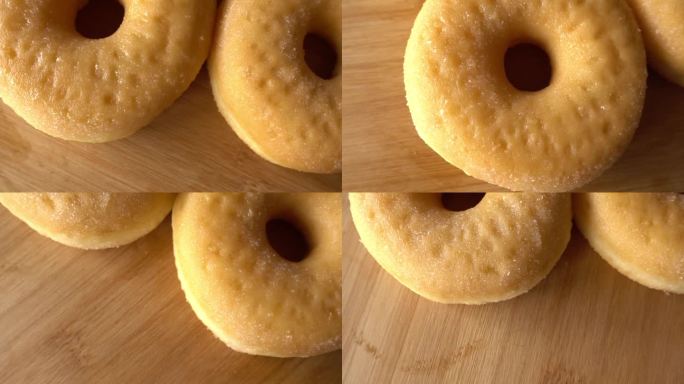 甜甜圈背景的镜头