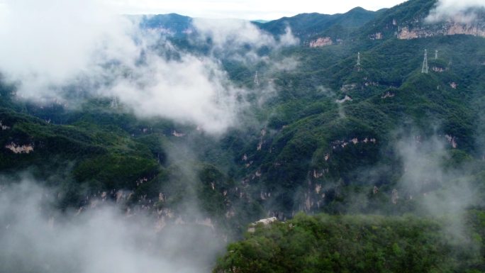 【4K】云雾山脉景观大自然风景高山景观