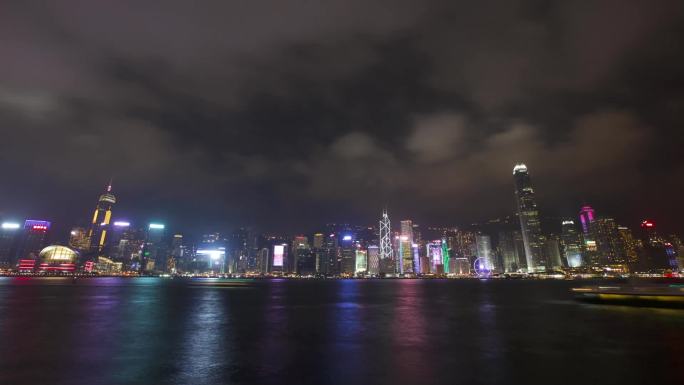 香港 城市夜景 含延时拍摄