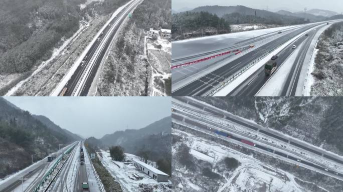 大雪中的高速公路3