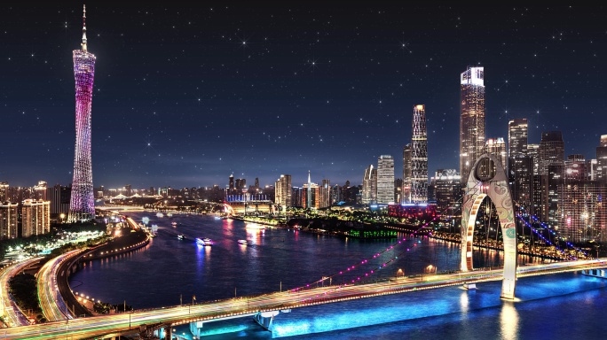 广州夜景城市