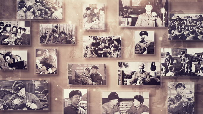 学习雷锋精神复古历史多图照片墙