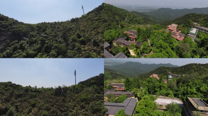 武汉黄陂木兰山穿越机航拍风景1