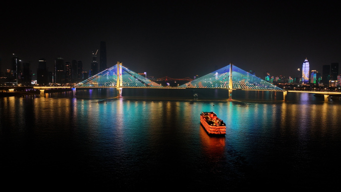 知音号 武汉夜景 灯光秀