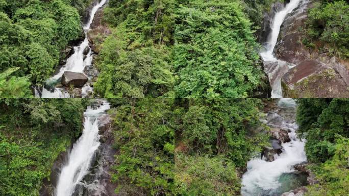 大城北梭河 超长集河流实拍 航拍河流瀑布