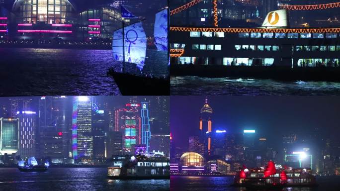 香港 维多利亚港夜景