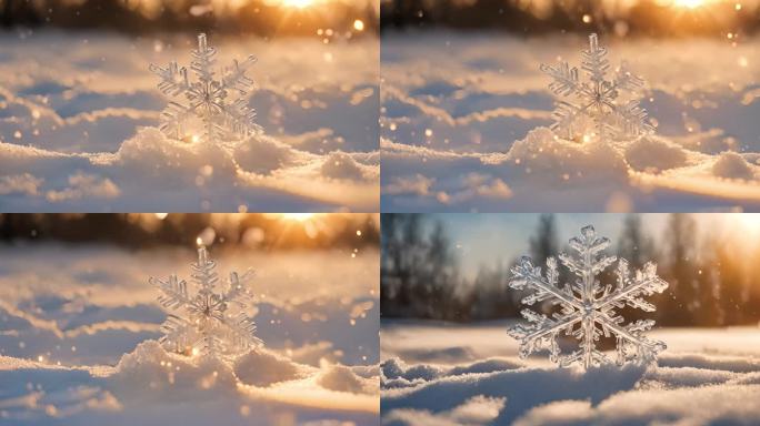 雪花特写