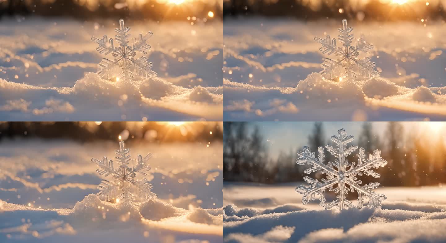 雪花特写