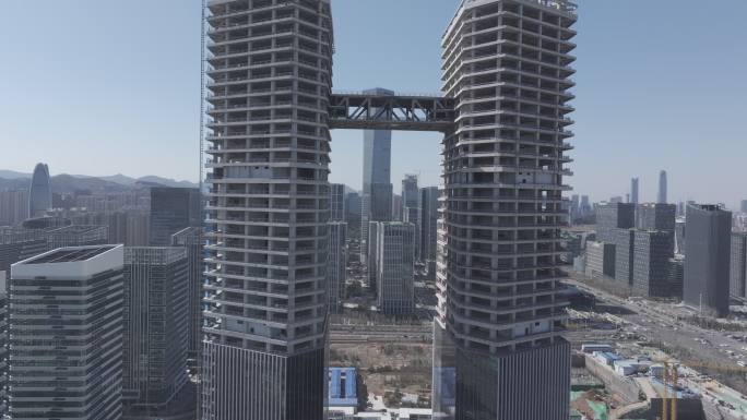 济南汉峪金谷东区双子塔