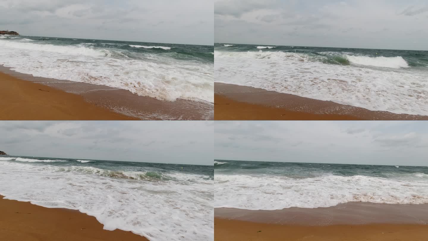 海景 沙滩 浪花 白色浪花