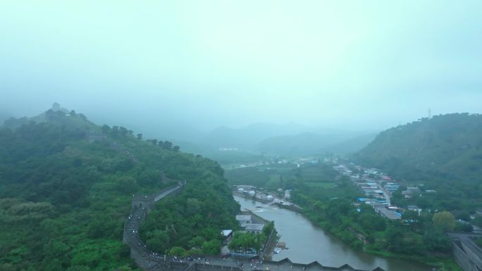 航拍九门口水上长城空境合集