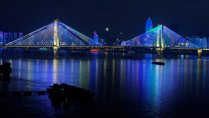 武汉地标 城市夜景