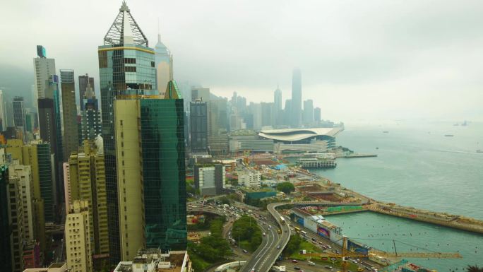 香港 城市全景 延时