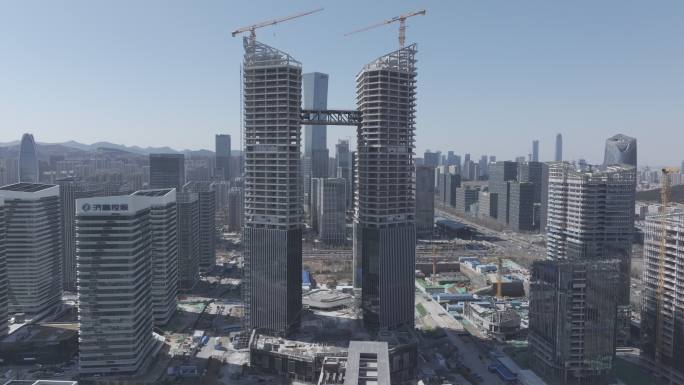 济南汉峪金谷东区双子塔