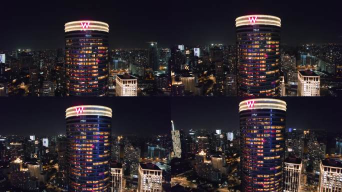 4K上海外滩W酒店夜景
