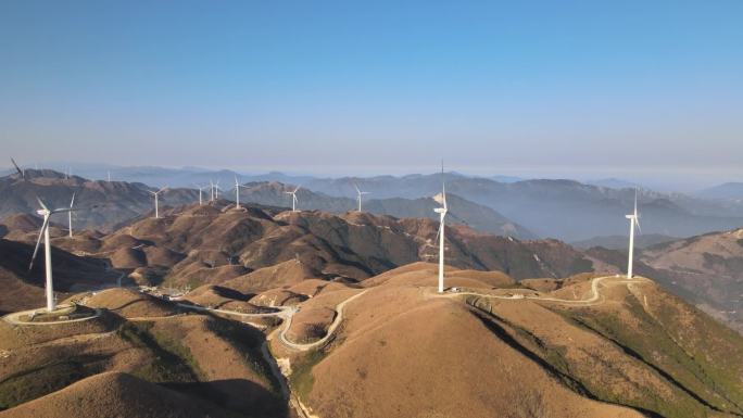 风力发电 绿色能源 低碳环保 大风车