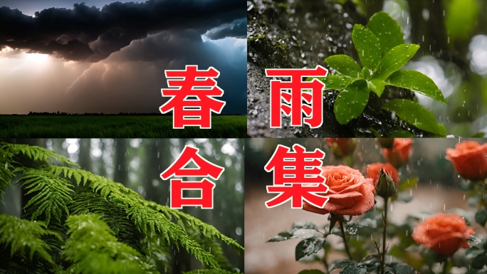 春雨 春天 春 下雨 雨水 雨 昆虫