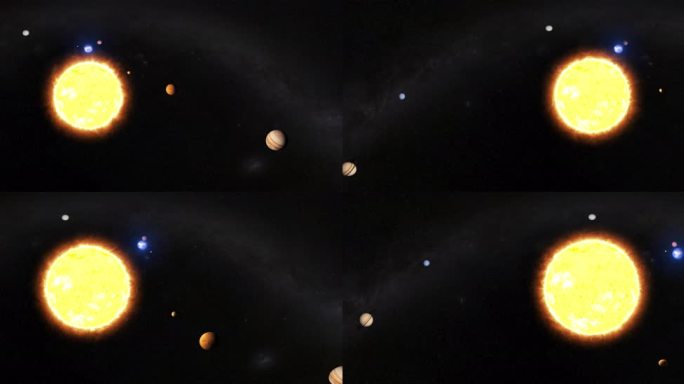8K太阳星系180度超宽弧形屏裸眼3D