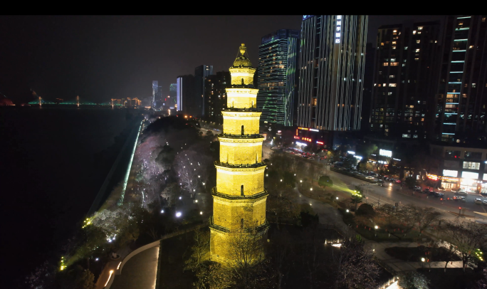 宜昌城市风光夜景