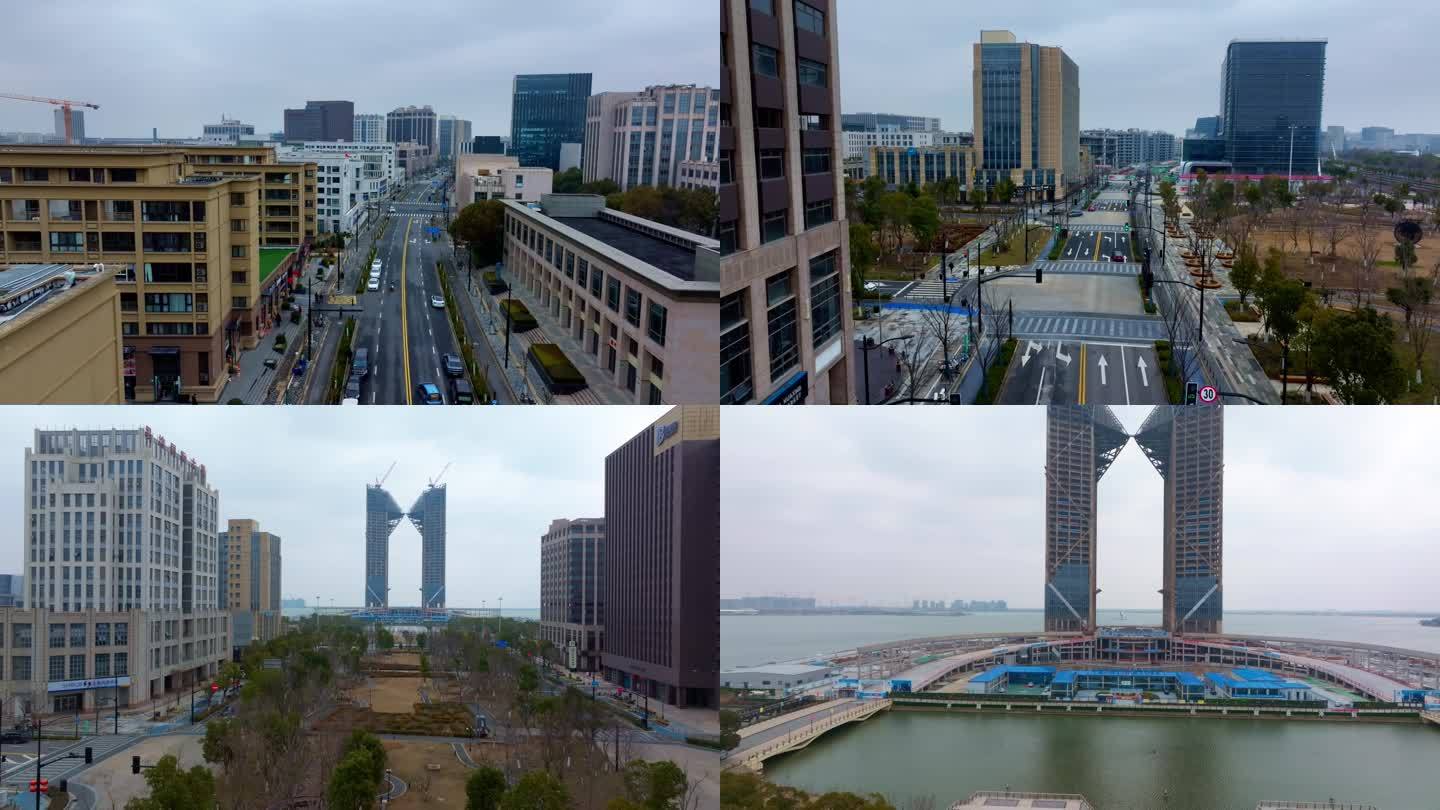 上海临港新城航拍
