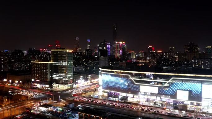 北京朝阳合生汇国贸CBD傍晚延时摄影