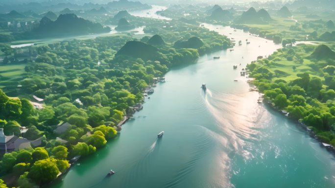 中国风景 大自然 大江大河 森林