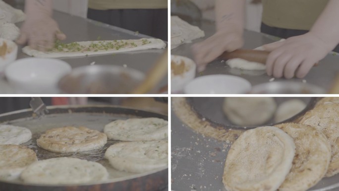 灰片 烧饼 肉饼制作全过程